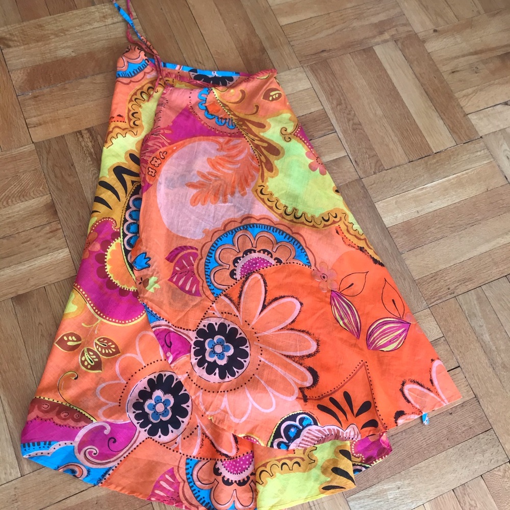 Cotton wrap skirt